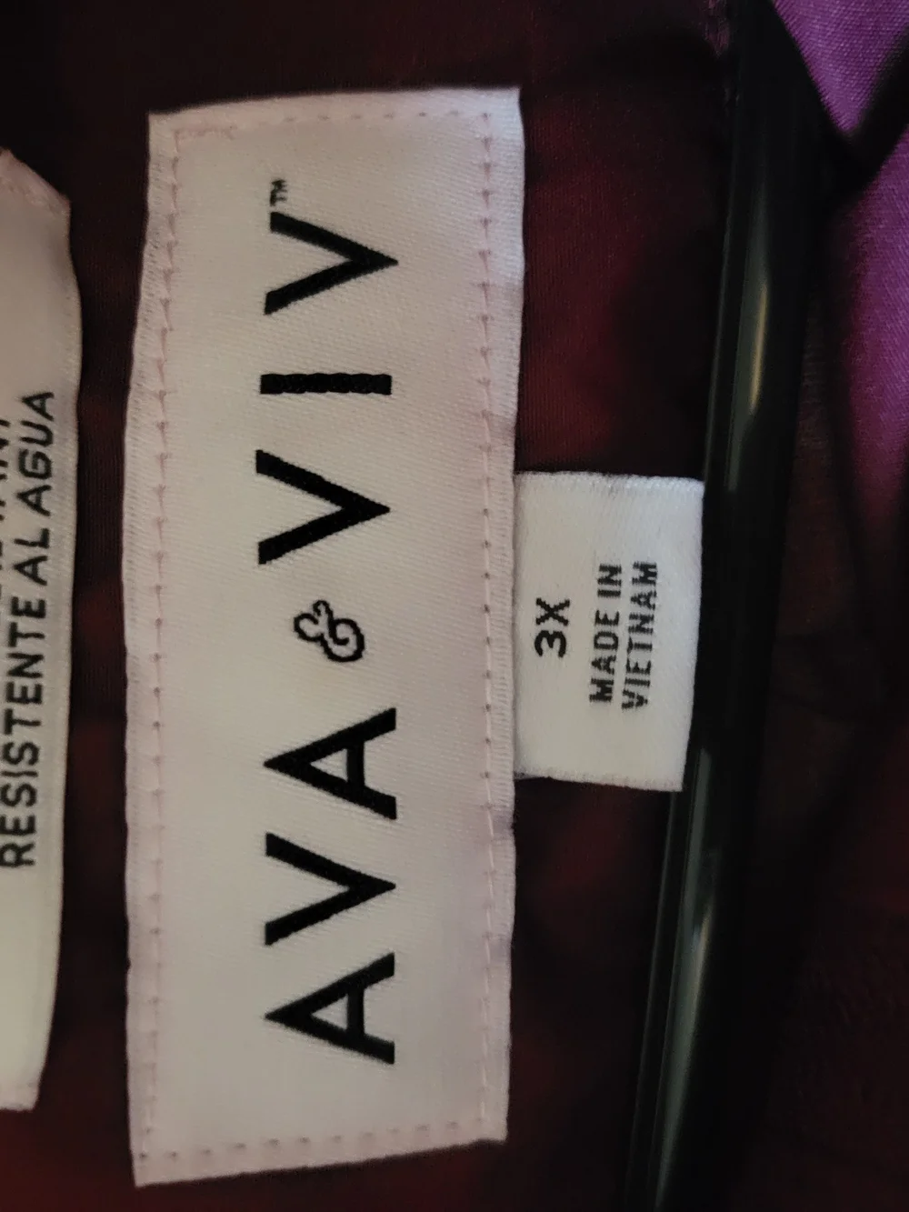 Ava & Viv Hooded Burgundy Raincoat